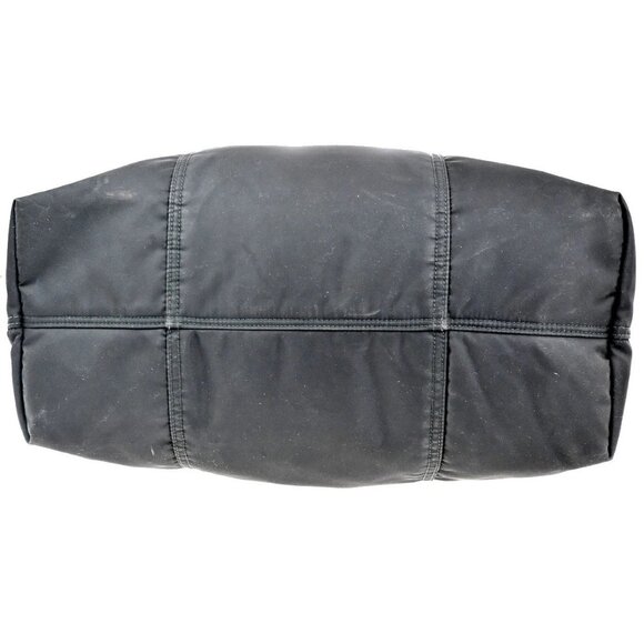 PRADA MILANO Etiquette Tote Bag Nylon Leather Black Italy 33CA290 - Picture 6 of 14